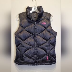 143. The North Face Pink Ribbon Down Filled Puffer Vest